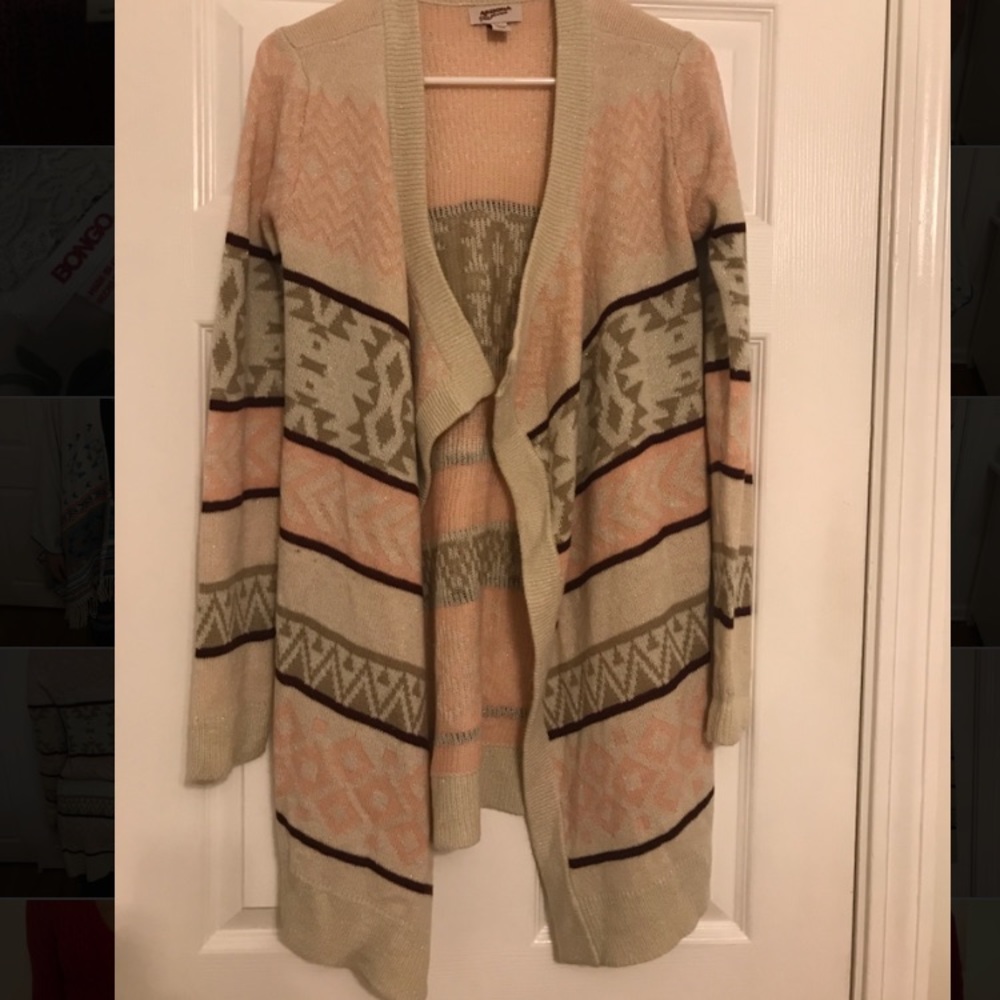 Tribal Pink & Cream Cardigan